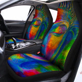 Colorful Buddha Print Universal Fit Car Seat Covers 102422