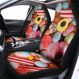 Colorful Candy And Jelly Print Universal Fit Car Seat Covers 102422