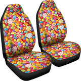 Colorful Candy Pattern Print Universal Fit Car Seat Covers 102422