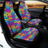 Colorful Cassette Tape Print Universal Fit Car Seat Covers 102422