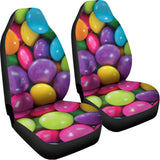 Colorful Chocolate Candy Print Universal Fit Car Seat Covers 102422