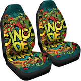 Colorful Cinco de Mayo Print Universal Fit Car Seat Covers 102422