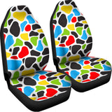 Colorful Cow Print Universal Fit Car Seat Covers 102422