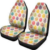 Colorful Cute Easter Eggs Pattern Print Universal Fit Car Seat Covers 102422