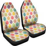 Colorful Cute Easter Eggs Pattern Print Universal Fit Car Seat Covers 102422