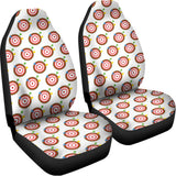 Colorful Darts And Dartboard Print Universal Fit Car Seat Covers 102422