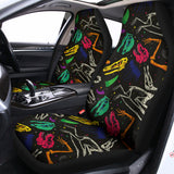 Colorful Dinosaur Fossil Pattern Print Universal Fit Car Seat Covers 102422