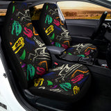 Colorful Dinosaur Fossil Pattern Print Universal Fit Car Seat Covers 102422