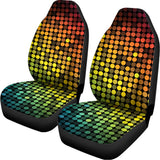 Colorful Disco Lights Pattern Print Universal Fit Car Seat Covers 102422