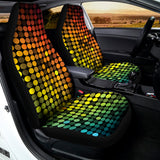 Colorful Disco Lights Pattern Print Universal Fit Car Seat Covers 102422