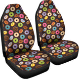 Colorful Donut Pattern Print Universal Fit Car Seat Covers 102422