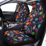 Colorful Easter Eggs Pattern Print Universal Fit Car Seat Covers 102422