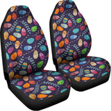 Colorful Easter Eggs Pattern Print Universal Fit Car Seat Covers 102422