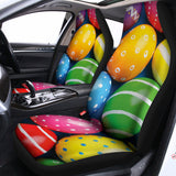Colorful Easter Eggs Print Universal Fit Car Seat Covers 102422