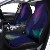 Colorful Feather Pattern Print Universal Fit Car Seat Covers 102422
