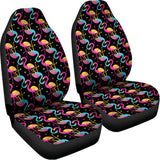 Colorful Flamingo Pattern Print Universal Fit Car Seat Covers 102422