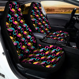 Colorful Flamingo Pattern Print Universal Fit Car Seat Covers 102422