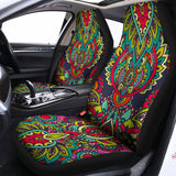 Colorful Floral Mandala Print Universal Fit Car Seat Covers 102422