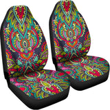 Colorful Floral Mandala Print Universal Fit Car Seat Covers 102422