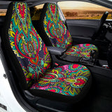 Colorful Floral Mandala Print Universal Fit Car Seat Covers 102422