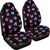 Colorful French Bulldog Print Universal Fit Car Seat Covers 102422