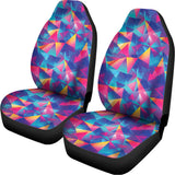 Colorful Geometric Mosaic Print Universal Fit Car Seat Covers 102422