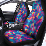 Colorful Geometric Mosaic Print Universal Fit Car Seat Covers 102422