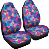 Colorful Geometric Mosaic Print Universal Fit Car Seat Covers 102422
