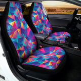 Colorful Geometric Mosaic Print Universal Fit Car Seat Covers 102422