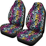 Colorful Geometric Tribal Pattern Print Universal Fit Car Seat Covers 102422