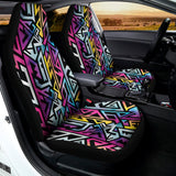 Colorful Geometric Tribal Pattern Print Universal Fit Car Seat Covers 102422