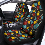 Colorful Guitar Pattern Print Universal Fit Car Seat Covers 102422