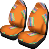 Colorful Gummy Print Universal Fit Car Seat Covers 102422