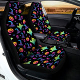 Colorful Halloween Party Pattern Print Universal Fit Car Seat Covers 102422
