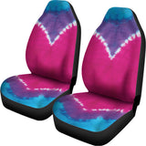 Colorful Heart Tie Dye Print Universal Fit Car Seat Covers 102422