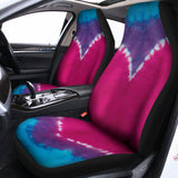 Colorful Heart Tie Dye Print Universal Fit Car Seat Covers 102422