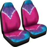 Colorful Heart Tie Dye Print Universal Fit Car Seat Covers 102422