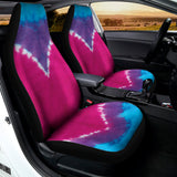 Colorful Heart Tie Dye Print Universal Fit Car Seat Covers 102422