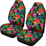 Colorful Hibiscus Flowers Pattern Print Universal Fit Car Seat Covers 102422