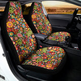 Colorful Hippie Peace Symbols Print Universal Fit Car Seat Covers 102422