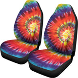 Colorful Hippie Tie Dye Print Universal Fit Car Seat Covers 102422