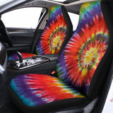 Colorful Hippie Tie Dye Print Universal Fit Car Seat Covers 102422