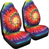 Colorful Hippie Tie Dye Print Universal Fit Car Seat Covers 102422