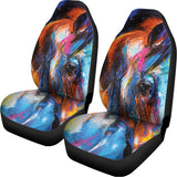 Colorful Horse Painting Print Universal Fit Car Seat Covers 102422
