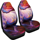 Colorful Horse Portrait Print Universal Fit Car Seat Covers 102422