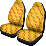 Colorful Hot Dog Pattern Print Universal Fit Car Seat Covers 102422