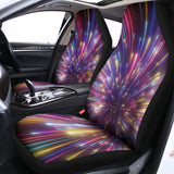 Colorful Hyperspace Print Universal Fit Car Seat Covers 102422