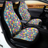Colorful Ice Cream Pattern Print Universal Fit Car Seat Covers 102422