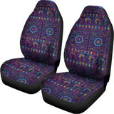 Colorful Indian Elephant Pattern Print Universal Fit Car Seat Covers 102422