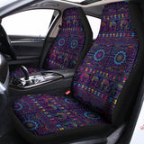 Colorful Indian Elephant Pattern Print Universal Fit Car Seat Covers 102422